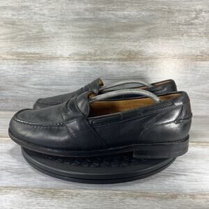 Sperry Men's Gold Cup Black Leather Penny Loafers Shoes Size 12 M